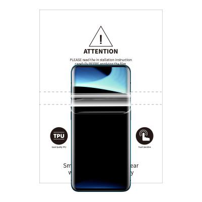 China Easy install universal frosted nano transparent flexible mobile phone hydrogel film TPU protective film hot sale for sale