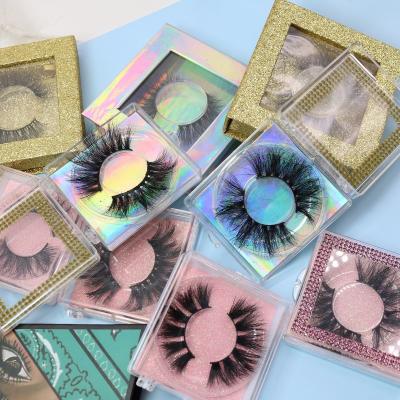 China Wholesale Best Selling Super Fluffy Natural Mink Lashes 3d 5d Own Brand Long 25mm Luxurious Extra Long 28mm 30mm Mink Eyelash for sale