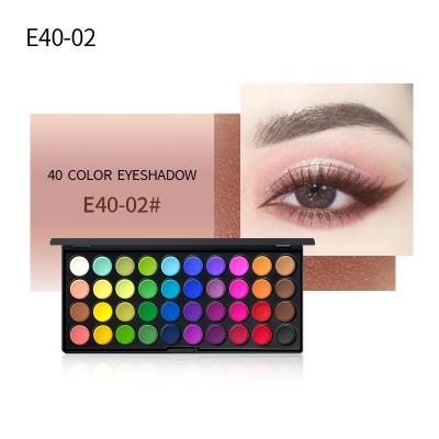 China Waterproof 40 Colors Shimmer Glitter Pigmented Eyeshadow Private Label Eyeshadow Palette for sale