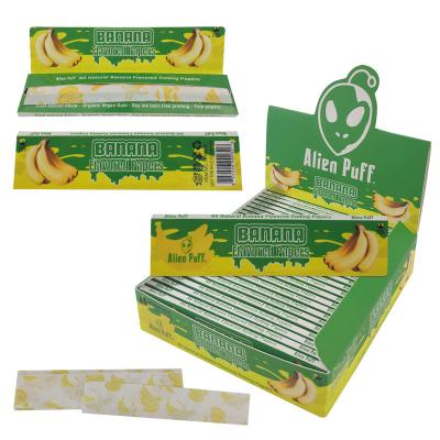 China High Quality 100% Pure Foreign Blast HPF2805 Natual High Quality Anticurl Banana Flavored Cigarette Rolling Papers for sale