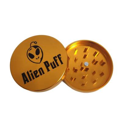 China Private Smoking Herb Grinder Personalized Logo Branded Custom Your Design Aluminum Alloy Metal Herb Smoking Grinder for sale