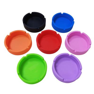 China Fluorescent Silicone Ash Tray Custom Private Label Personalized Smoking Ashtray for sale