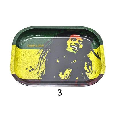 China Tobacco Tray OEM Logo Smoking Accessories Smoking Aluminum Smoking Rolling Tray for sale