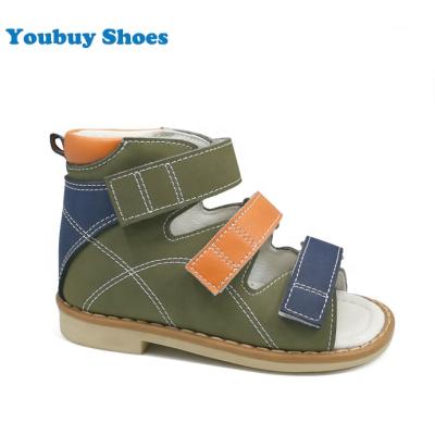 China New Fashion Kids Summer Original Leather Boys Sandals Blue Medical Orthopedic Shoes Premium Anti-slippery Shoes for sale