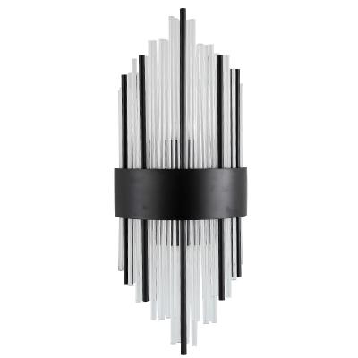 China Modern Modern Wall Mount Light Bed Light Indoor Luxury Led Lamps Vintage Black Crystal Wall Lamp for sale