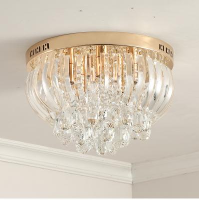 China Modern Energy Saving Gold K9 Luxury Hotel Lighting Indoor Outdoor Mounted Crystal Chandelier for sale