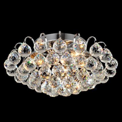 China Outdoor Mounted Modern Lamps Lights For Home Lighting Fixture Silver Led Luxury Crystal Ceiling Lights for sale