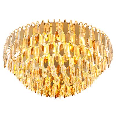 China Modern Light Home Decor Luxury Lights Round Ceiling Luxury Crystal Lamps for sale