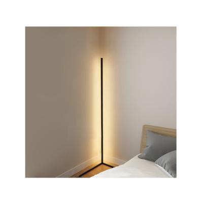 China Modern cost effective bedroom three-color stepless dimming with remote control aluminum led floor lamp for sale