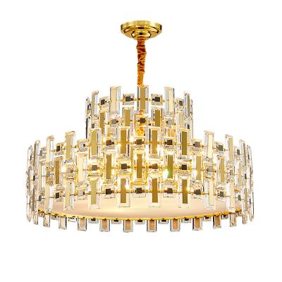 China Contemporary Modern Living Room Hanging Lights for Dining Room Table Luxury Crystal Chandeliers Pendant Lights for sale