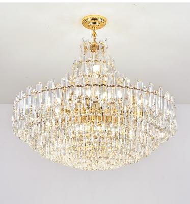 China Modern Luxury Crystal Chandelier Indoor Sweep Lighting Post Modern Pendant Light for sale