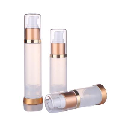 China Hot Sale New Design Airless Pump Bottle Cosmetic Ready To Ship Cosmetic Airless Bottle 15ML 30ML 50ML for sale