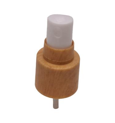 China Non-Refillable Wooden Smooth Mist Sprayer 20/410 24/410 28/410 Shell Fine Mist Bamboo Sprayer with pp screw cap for sale