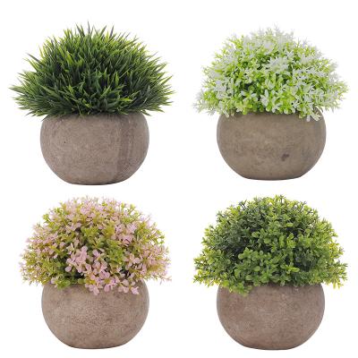 China Mini Artificial Plant Potted For Wedding Hot Sale Indoor Outdoor Artificial Plants Wholesale Office Shabby Chic for sale