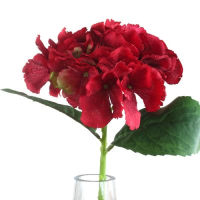 China Silk hydrangea the wedding decoration flowers artificial beautiful luxury artificial hydrangea wholesale colorful twigs with leaves for sale