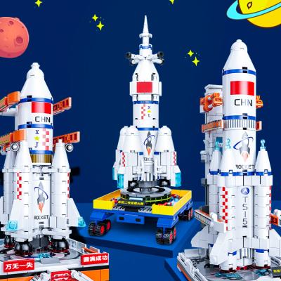 China 679 PCS Space Launch Center Building Block Toys Children's Sets Building Toy Space Series for sale