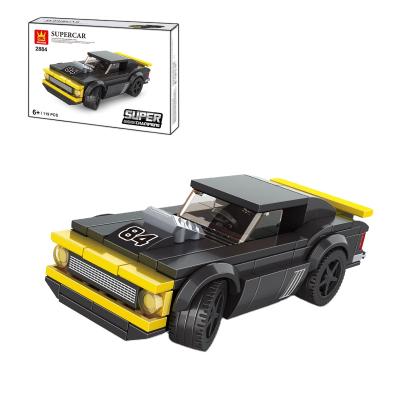 China 2021 DIY Brick Educational Toy Car Building Blocks Can Trend Be Changed Back To Assemble Sports Car Toys for sale