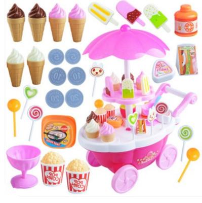 China Pretend Play Toy Set Girl Candy Car Toy Ice Cream Toy Kitchen Set Toy Children for sale