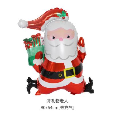 China Gift Toy Cartoon Foil Balloon Elk Snowman Santa Claus Christmas Party Decoration Merry Party Supplies Banner Balloons for sale