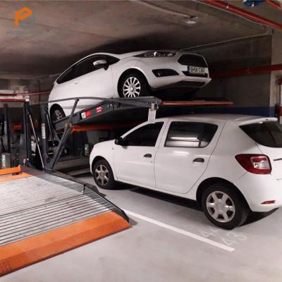 China Low Ceiling Home Garage CE Two Post Tilting Type - Level 2 Parking Car Lift 2000kg for sale