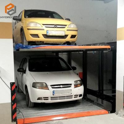 China 4 Post Underground Parking Lift Table Mine Stacker Parking System 2100kg / 2700kg for sale