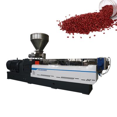 China Granule filling masterbatch extruder machine twin screw extruder for pp pe for sale