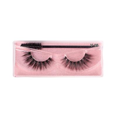 China Natural False Eyelash Top Mink Lashes 3D Mink Eyelashes Mink Eyelashes Box Custom Seller Te koop