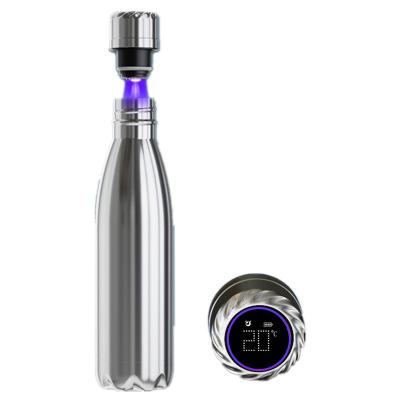 China UV Sustainable Self Cleaning Disinfect Portable Stainless Water Purifier UV Cleaning Water Bottle à venda