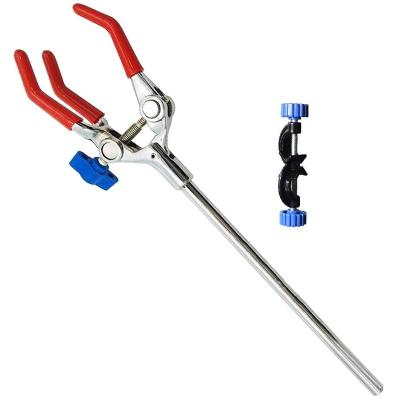 Chine Easy Operation Three Fork Extension Flask Clip Clamp Chemistry Lab Supplies 3 Finger Clamp Jaw Clip à vendre