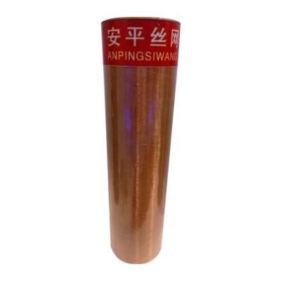 China Plain Weave For Wine Distiller Weaving Red Copper Wire Mesh Filter for sale