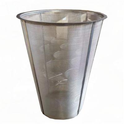 China Corrosion Resistance Hop Filter Basket Customize Beer Brewing Stainless Steel Wire Mesh Filter Bucket for sale