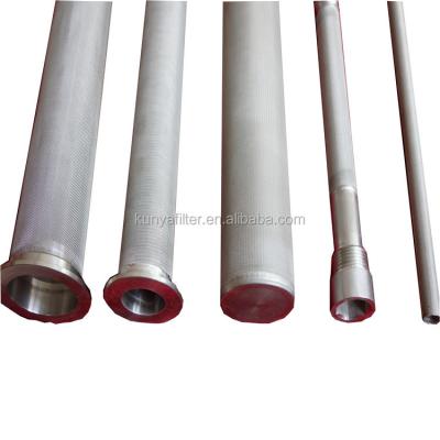 China Hot Selling Reusable Plain Weave Filter Cartridge Stainless Steel Mesh Candle Filter 5 Layers Sintered for sale