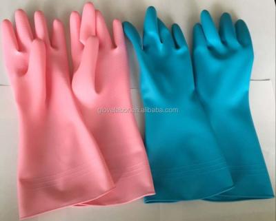 China 80g Light Pink Color Household PVC Vinyl Latex Disposable Gloves for sale