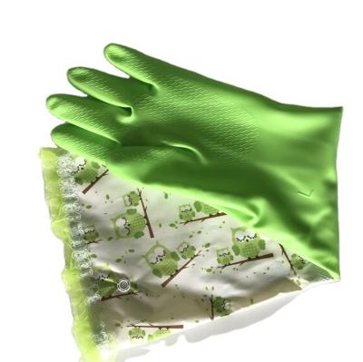 China Biodegradable Plastic Disposable Recycled Dish Wash Long Gloves for sale