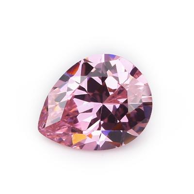 China Pleochroic/Pleochroism Wuzhou LS jewelry wholesale prices of various colored pink pear-shaped zircon loose gems for sale