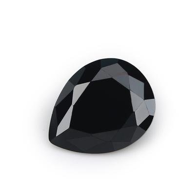 China CZ color wholesal zircon black pear fashion jewelry Pleochroic / Pleochroism Wuzhou LS loose gemstone for sale