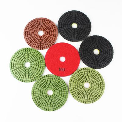 China Good Quality 100mm Granite Diamond Polishing Pads For Granite and Marble for sale