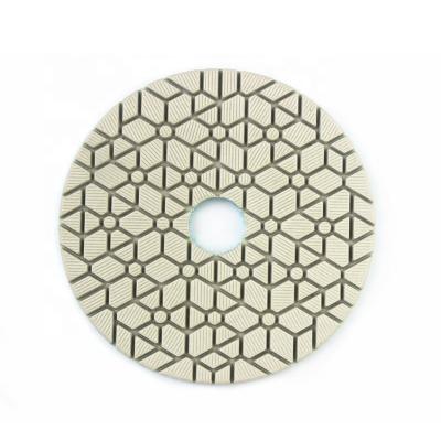 China Super Flexible JDK 100mm Super Flexible 3 Steps Diamond Polishing Pads For Granite Quartz Marble Concrete for sale