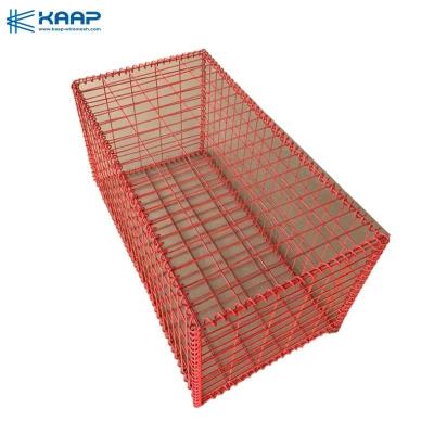 China Beautiful PVC Coated Welded Gabion Basket For Landscaping Design for sale