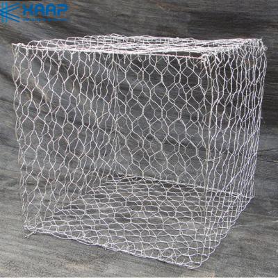 China Easily Assembled High Quality Galvanized Woven Gabion, Hexagonal Woven Gabion Mesh for sale