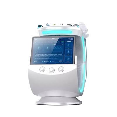 China DEEPLY CLEANING 7 in 1 Ice Blue Smart Skin Care Beauty Machine with Anti Aging Skin Analyzer Deep Cleansing Oxygen Jet Peeling for Spa for sale