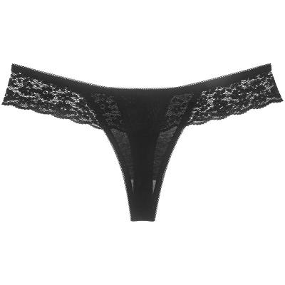 China INTIFLOWER Direct Selling Antibacterial Women's Lace Low Rise Thong Panties Embroidery Ladies Underwear Antibacterial S9786 for sale