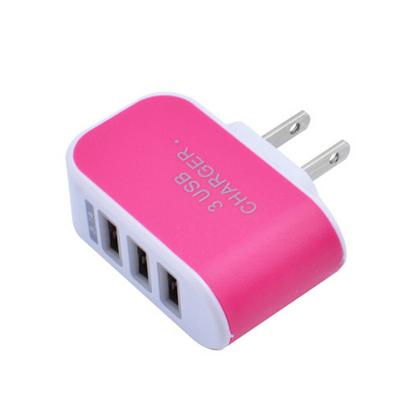 China Hot Earphone Wholesale 3 Ports 2A Micro Mobile Phone Charger Auto Wall USB Cell Phone Charger for sale