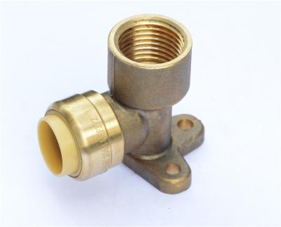 China Potable Water NO ADVANCE push CPFFA014 BRASS brass elbows QUICK CONNECT DROP ELBOW - PUSHFIT with 10PCS/BAG for sale