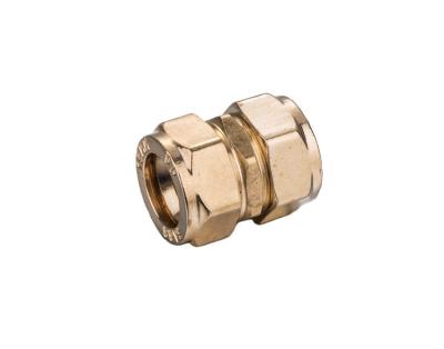 China Drinking Water Supply CPFFA 028 NORMAL COMPRESSION COUPLER SIZE 15 MM -54 MM BRASS COMPRESSION COUPLER for sale