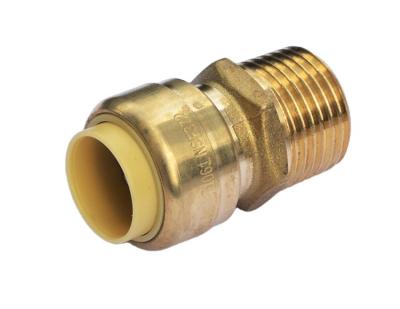 China Drinking Water CPFFA 018 NON LEAD BRASS MALE ADAPTER QUICK CONNECT MALE ADAPTER - PUSHFIT with 10PCS/BAG for sale