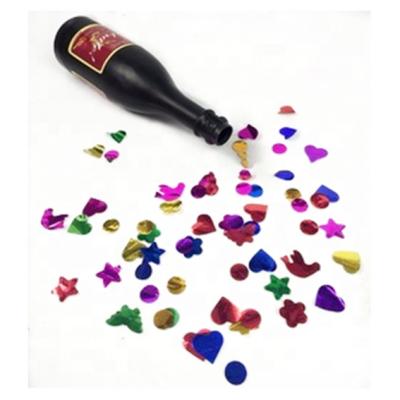 China Eco - Friendly Champagne Bottle Party Popper All Festivals Champagne Bottle Confetti Popper for sale