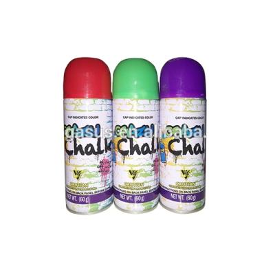 China Can Tinplate Color Chalk Spray For Football Match Color Chalk Party Supplies for sale