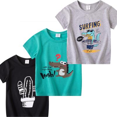 China 2022 New Design Hot Formal Boys Clothing Kids 2-7 Years Senior 100% Cotton Sublimation Digital Printing T-Shirts for sale