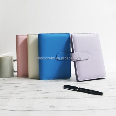 China PU Leather Magnetic Notebook A6 Budget Binder Planner Organizer with Cash Wraps Set Budget Sheet for Money Saving for sale